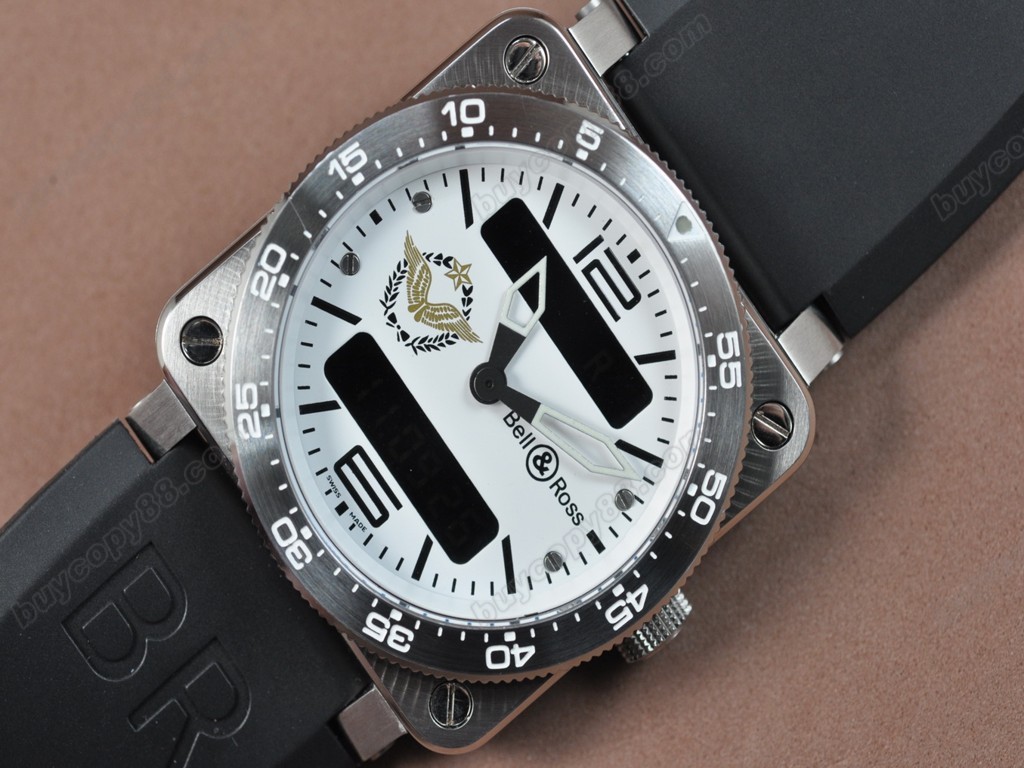 Bell & Ross【男性用】BR03 Type Aviation SS French Air Force White Dial Swiss 石英機芯搭載11