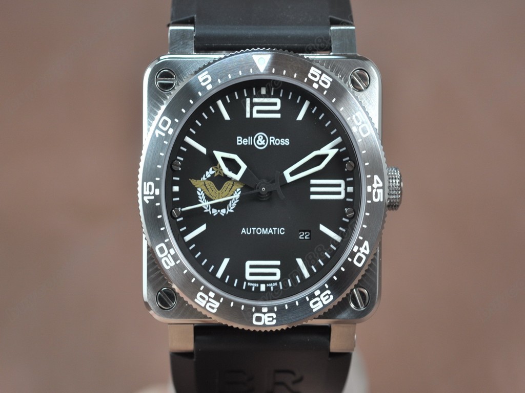 Bell & Ross【男性用】 BR03 SS French Air Force  Black Dial Asia Eta 2824-2 自動機芯搭載4