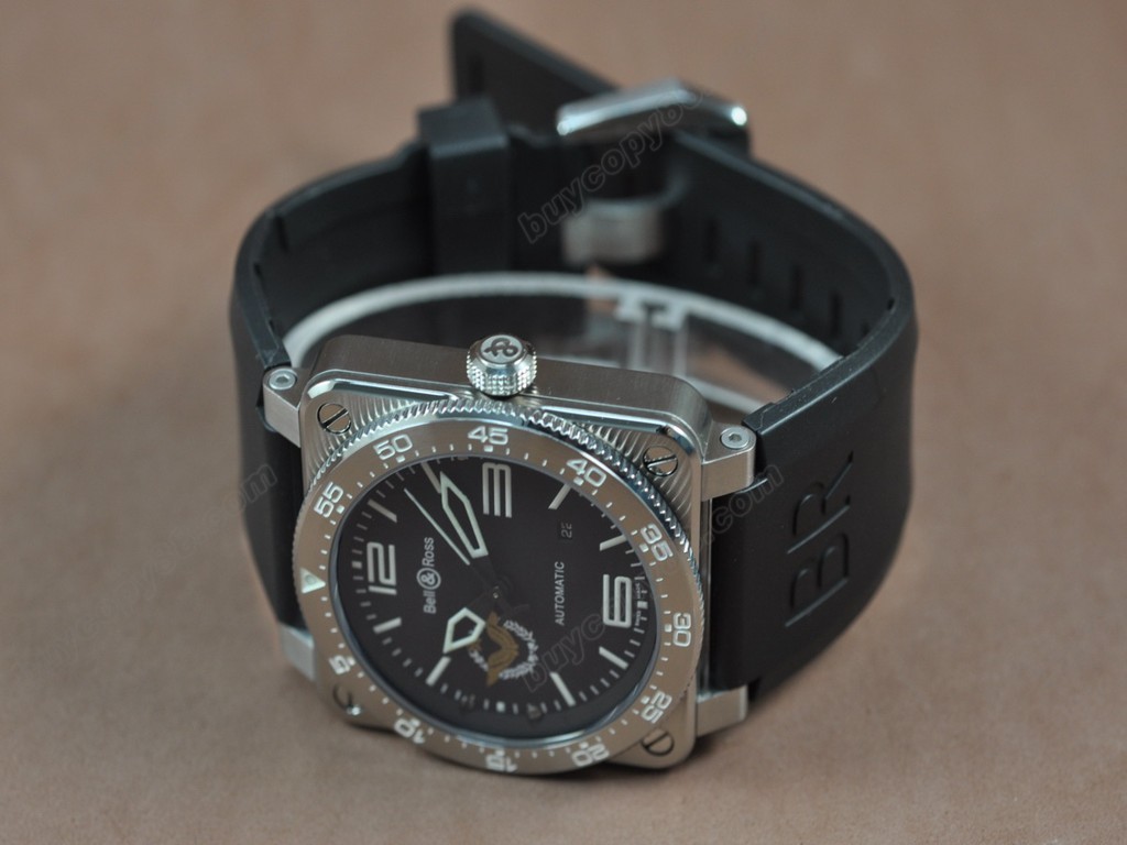 Bell & Ross【男性用】 BR03 SS French Air Force  Black Dial Asia Eta 2824-2 自動機芯搭載2