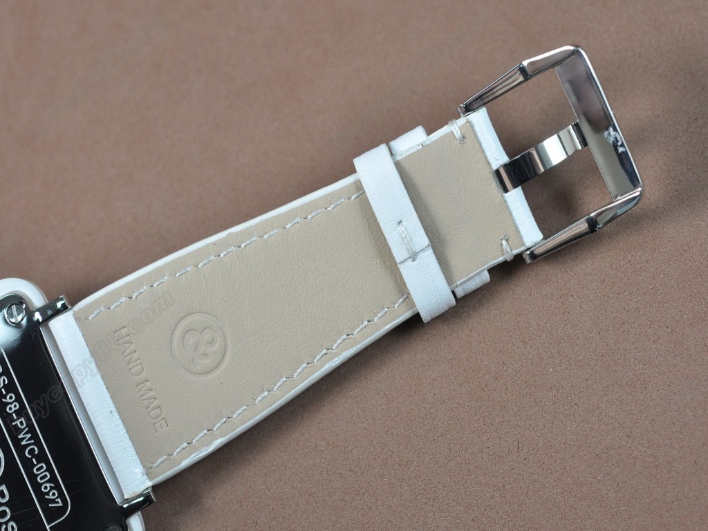 Bell & Ross【男性用】 BRS-98 White Ceramic Leather White Swiss 石英機芯搭載0