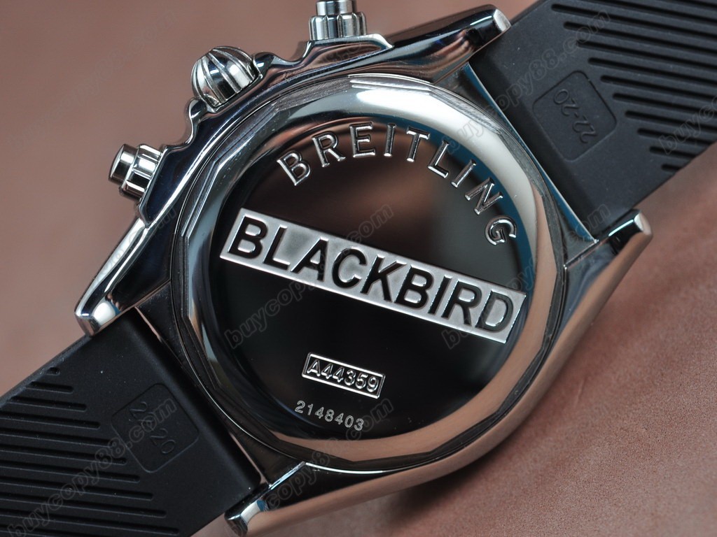 百年靈【男性用】BlackBird Big Date SS Black Asia7750自動機芯搭載6