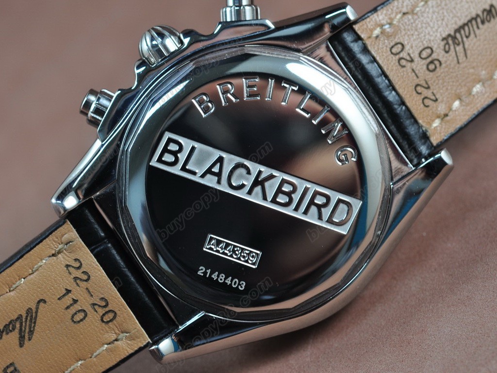 百年靈【男性用】 BlackBird Big Date SS Black Asia7750自動機芯搭載11
