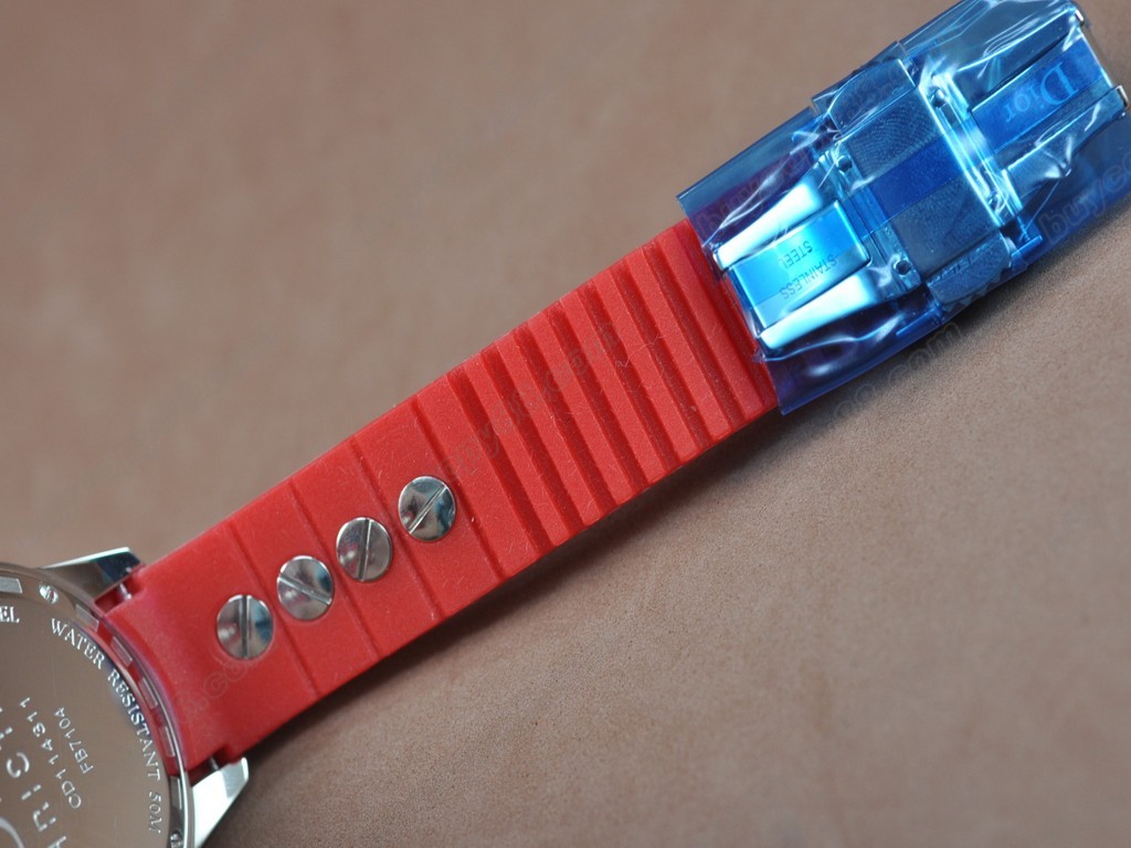 迪奧【男女兼用】 Christal Jewellery Mid SS/RU Red Swiss Eta 2824-2自動機芯搭載6
