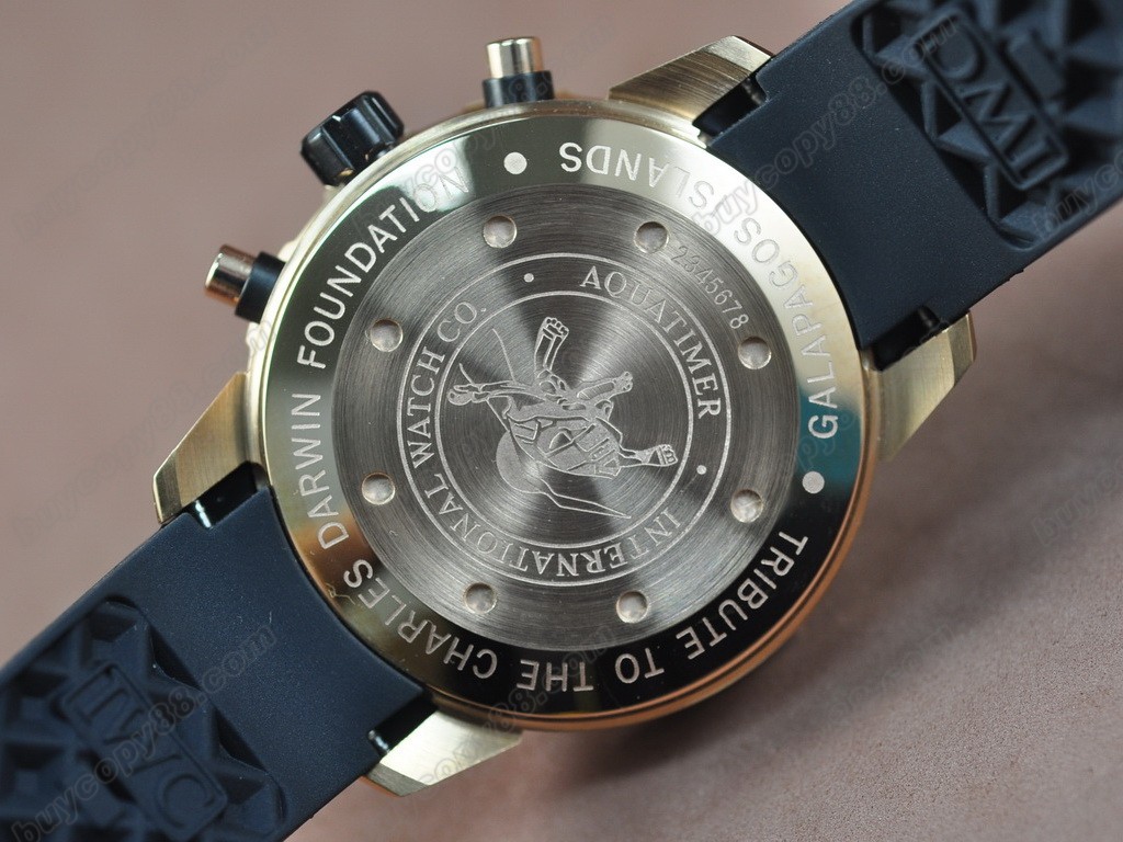 Iwc Watches Aquatimer RG/Black Japan OS 20石英機芯搭載　1
