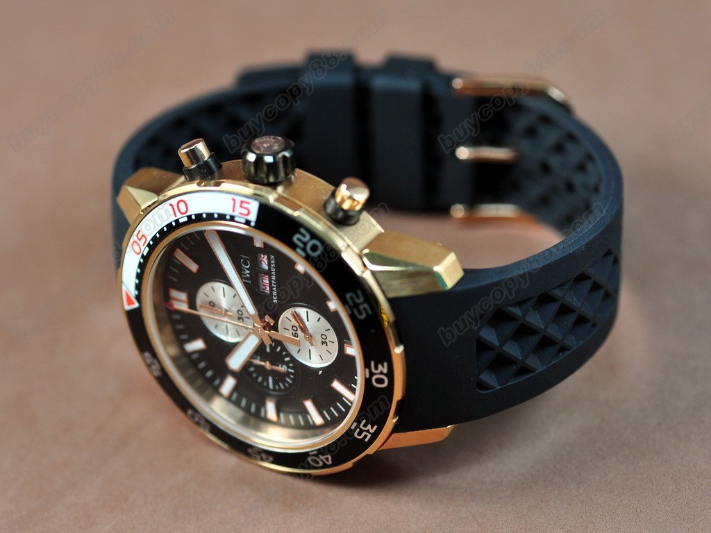 Iwc Watches Aquatimer RG/Black Japan OS 20石英機芯搭載　8