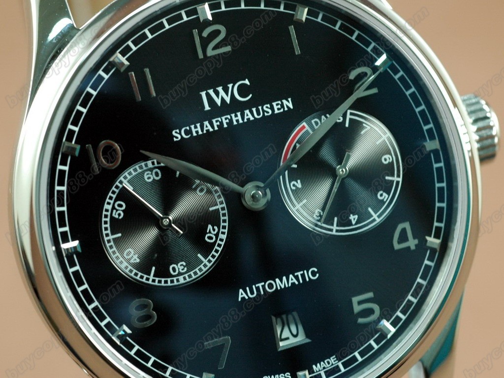 IWC Watches Portugese 7 Days SS/LE Grey Asia 21J 自動機芯搭載　8