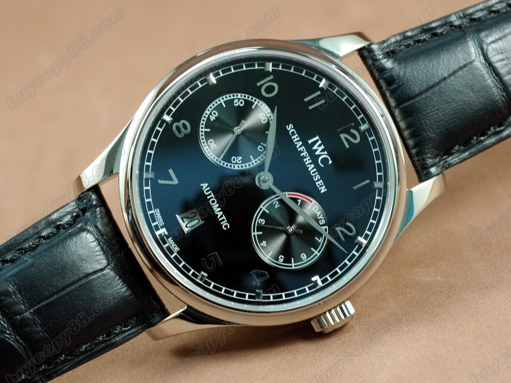 IWC Watches Portugese 7 Days SS/LE Grey Asia 21J 自動機芯搭載　5