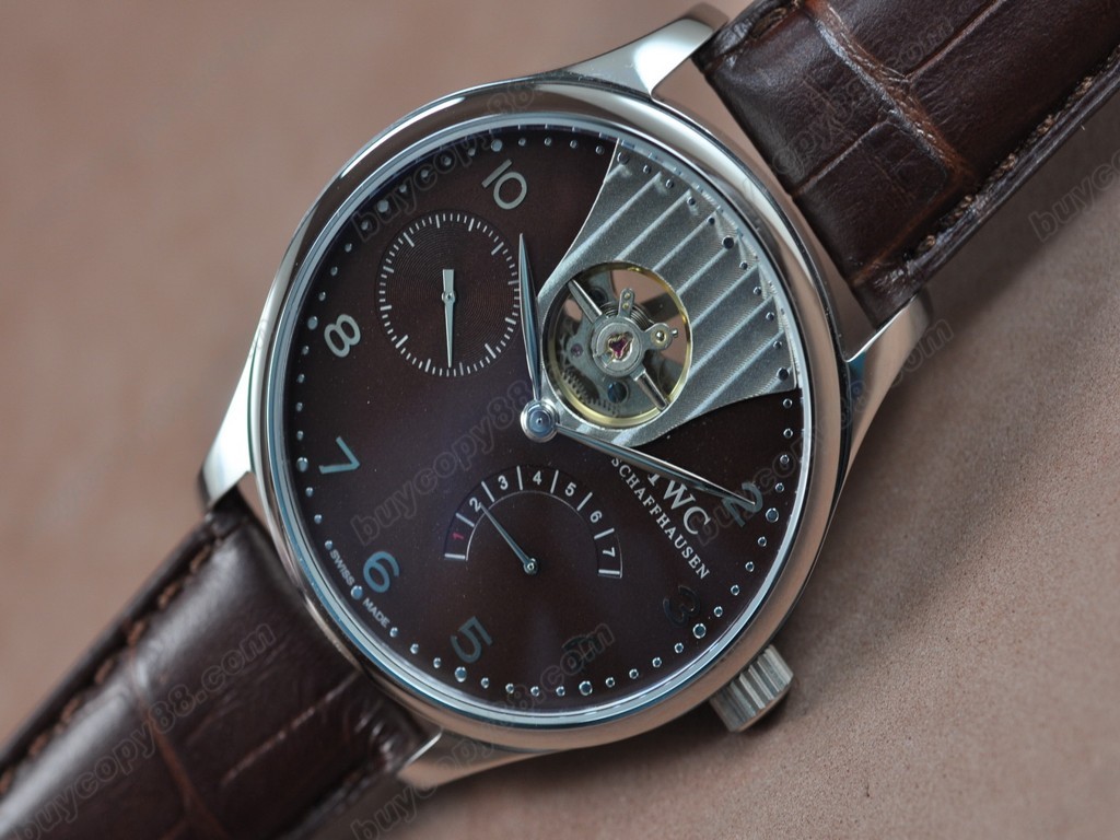IWC【男性用】Portuguese Power Reserve SS/LE Brown Asian 自動機芯搭載3
