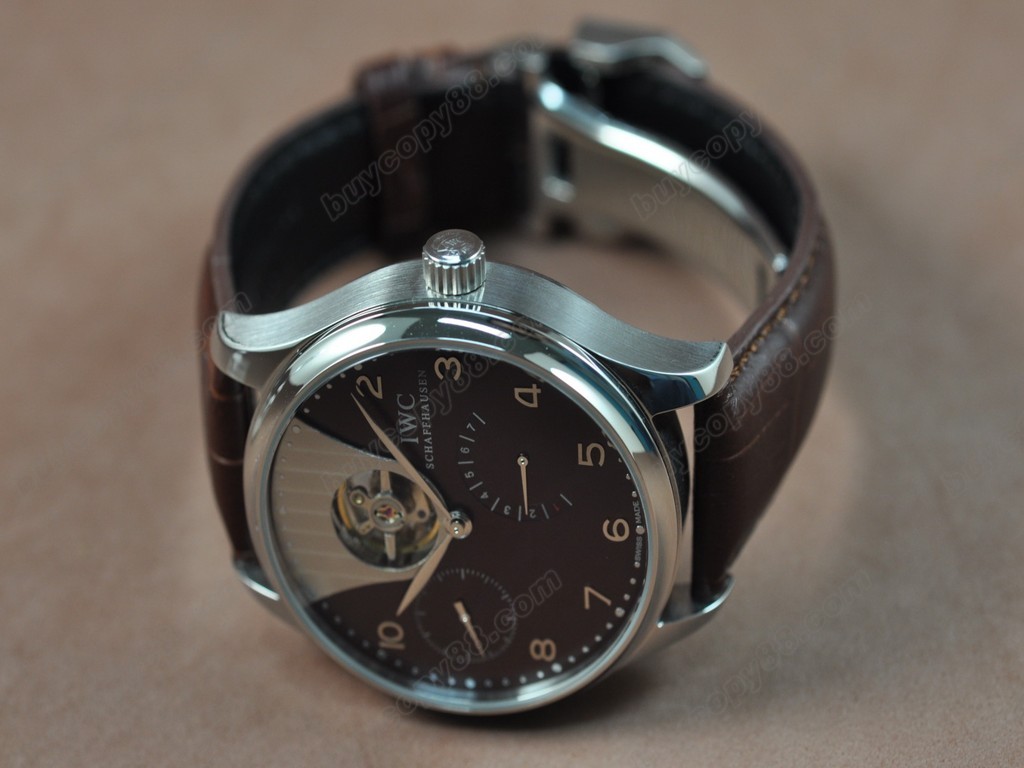 IWC【男性用】Portuguese Power Reserve SS/LE Brown Asian 自動機芯搭載2