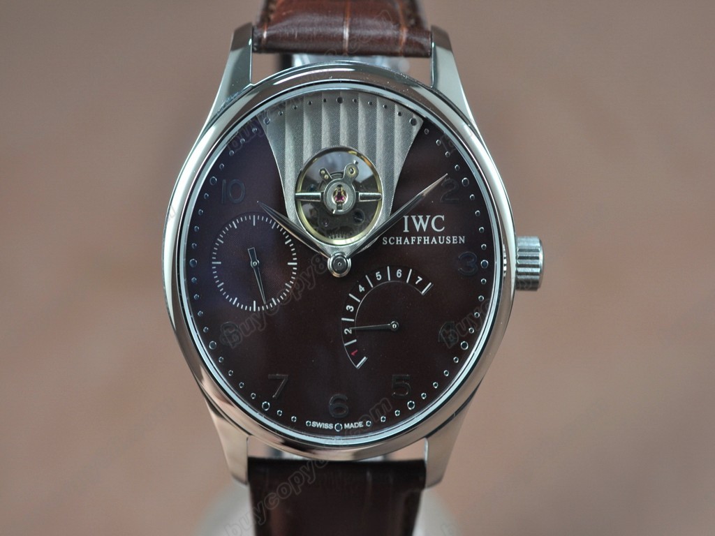 IWC【男性用】Portuguese Power Reserve SS/LE Brown Asian 自動機芯搭載1