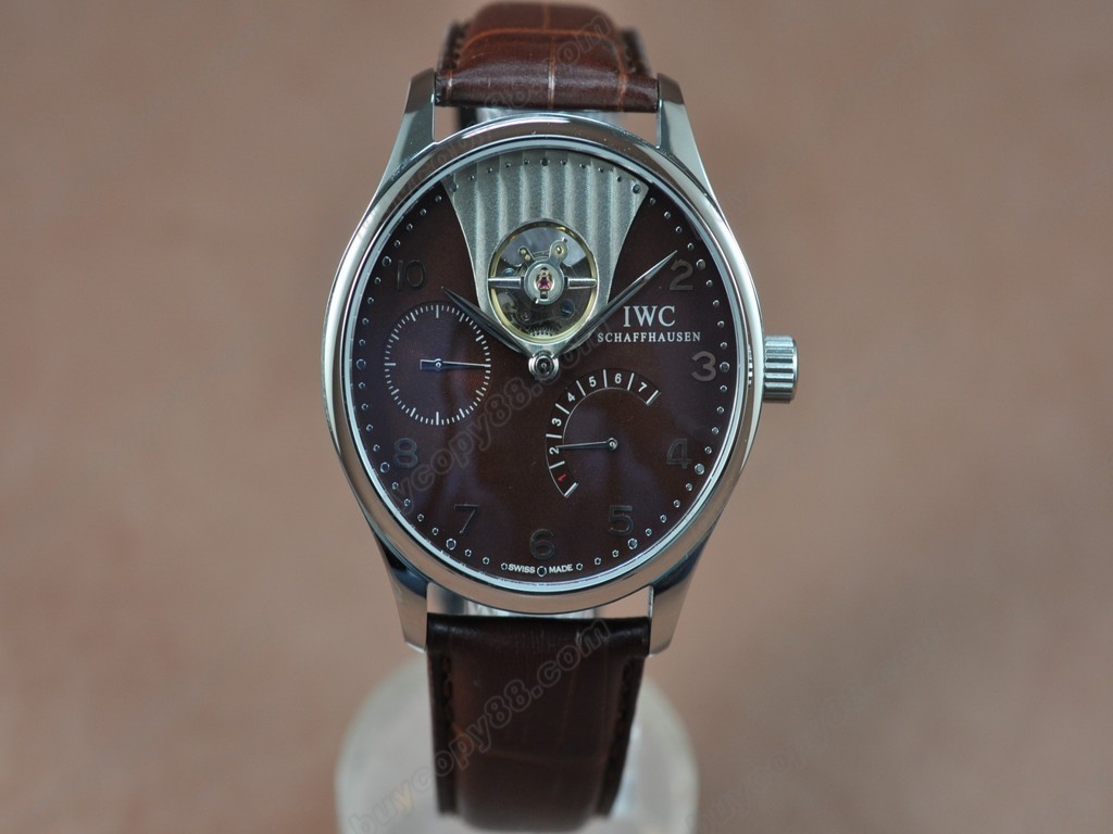 IWC【男性用】Portuguese Power Reserve SS/LE Brown Asian 自動機芯搭載0