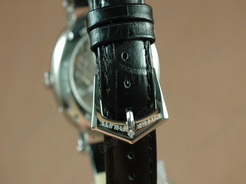 百達翡麗【男性用】 Calastrava Classic SS Case Black Dial Black Strap Japan 自動機芯搭載0