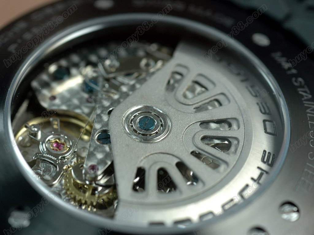 保時捷【男性用】 Porsche Design Watches Flat 6 Limited Chrono SS/RU Red Asia 7750 自動機芯搭載4