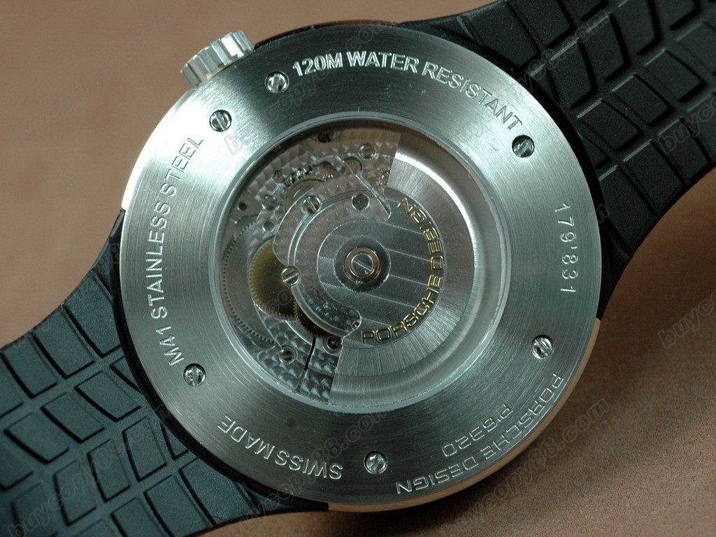 保時捷【男性用】 Porsche Design Watches SS/RU Black Asia 2824自動機芯搭載6