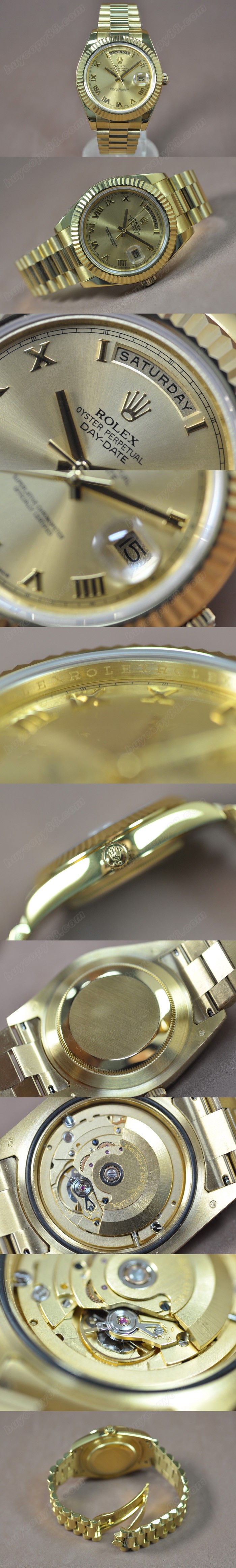 勞力士 Rolex Day Date 41mm Full Yellow Gold A-2836 自動機芯搭載0