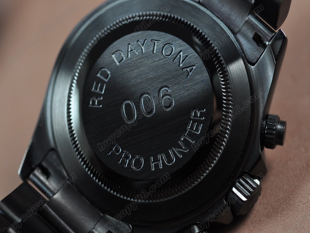 勞力士【男性用】Daytona Full PVD Black dial Asia7750自動機芯搭載6