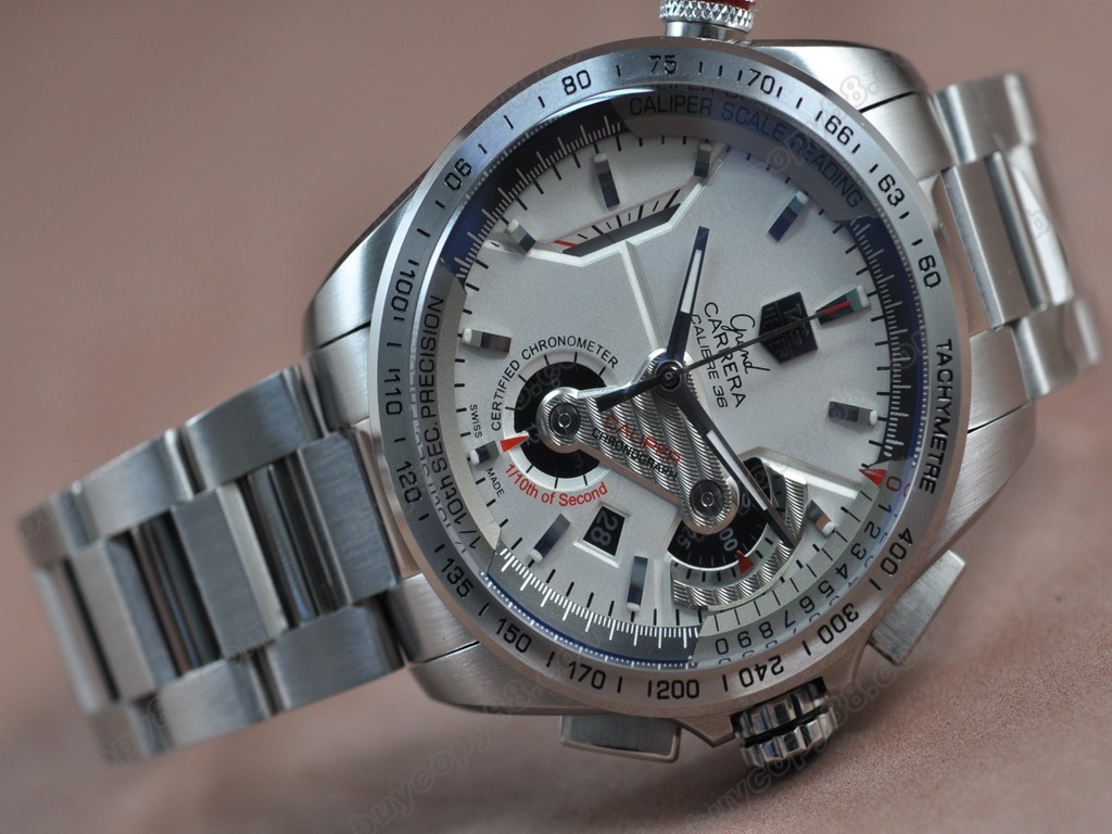 豪雅【男性用】 MadTag Heuer Watches Grand Carrera Calibre 36 DLC/TI/SS A-7750自動機芯搭載 6