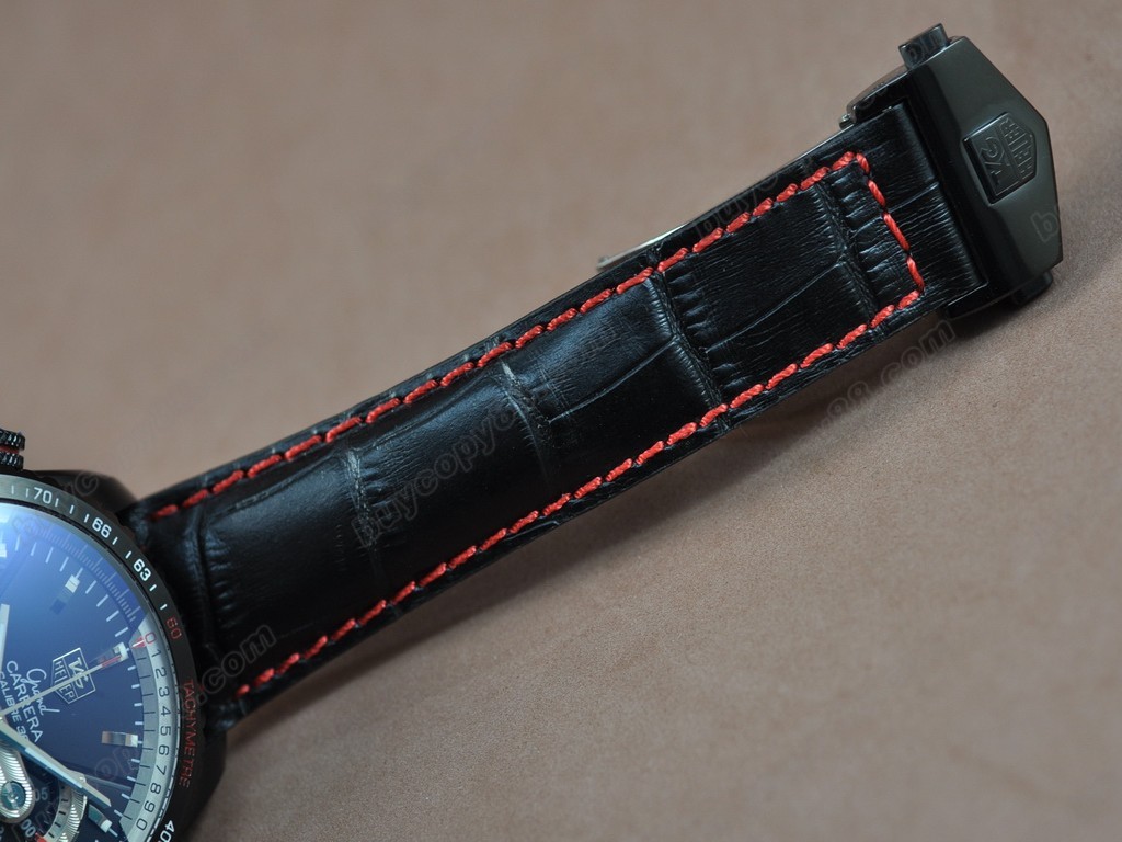 豪雅【男性用】MadTag Heuer Watches Grand Carrera Calibre 36 DLC/TI/RU Black A-7750自動機芯搭載5