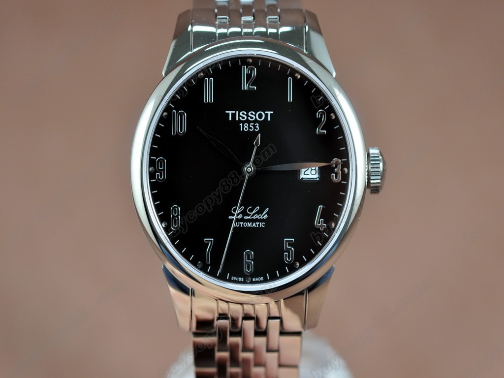 Tissot/天梭【男性用】T-Classic SS/SS Black Swiss Eta 2824-2自動機芯搭載3