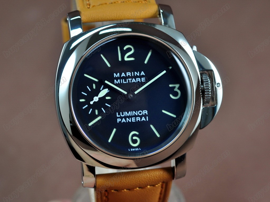 沛納海【男性用】Luminor Marina 44mm SS/LE Black dial A-6497 手上鏈搭載1