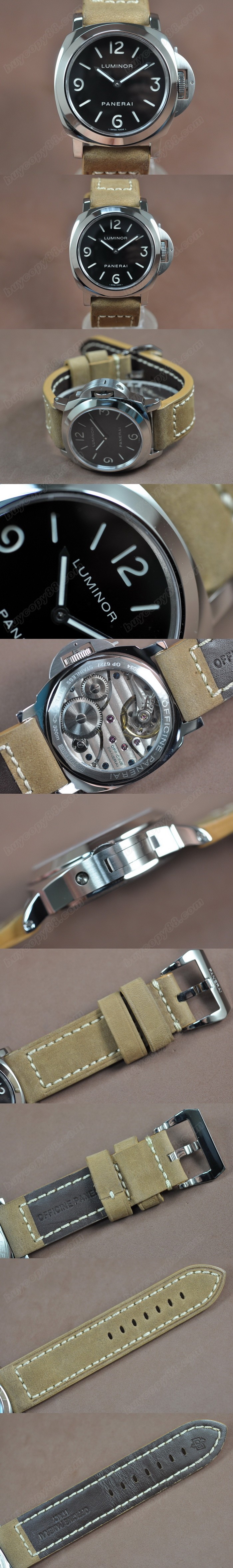 沛納海 Watches Luminor SS/LE 黑 文字盤 亞洲 6497 Manual Handwind 0