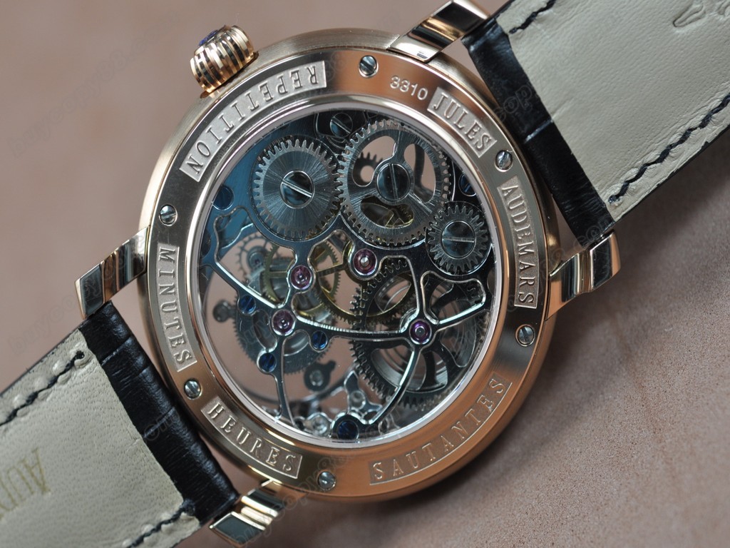 愛彼錶【男性用】 Jules Audemars Classics RG/LE White Flying Tourbillon手上鏈搭載5