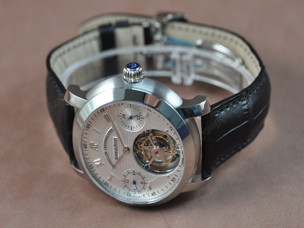 愛彼錶【男性用】 Jules Audemars Classics SS/LE White Flying Tourbillon 手上鏈搭載6