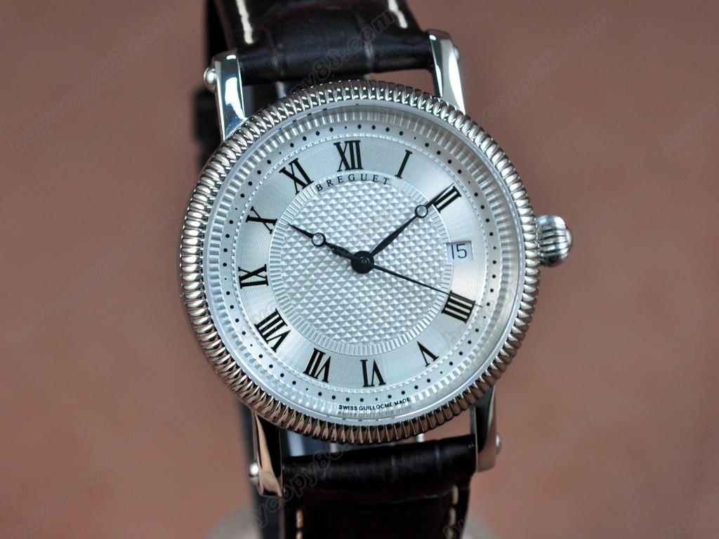 寶璣【男性用】 Classique Automatic  SS/LE White Swiss 2824自動機芯搭載　9