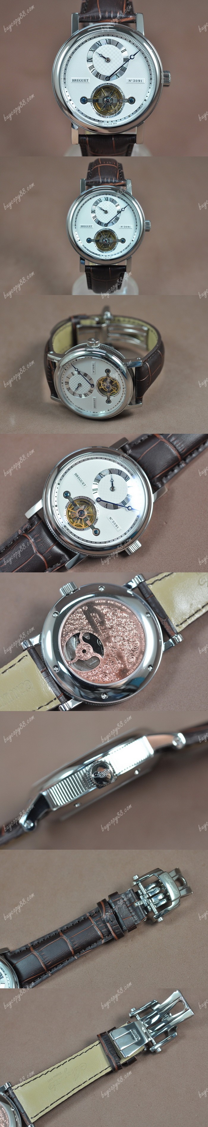 寶璣Breguet Tourbillon SS/LE White dial Asia搭載亞洲機芯陀飛輪錶0