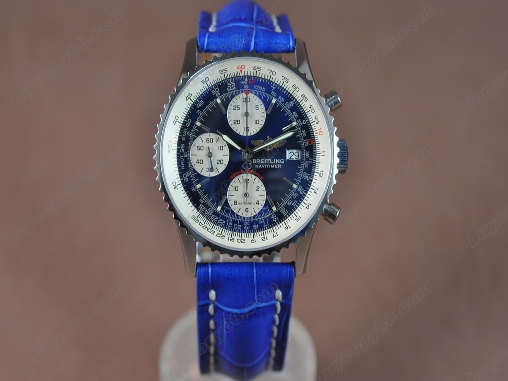 百年靈【男性用】Navitimer Serie Speciale LE Blue Dial Working Chronos自動機芯搭載7