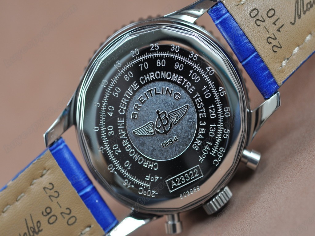 百年靈【男性用】 Navitimer Blue Dial LE Stick Markers Working Chronos自動機芯搭載2