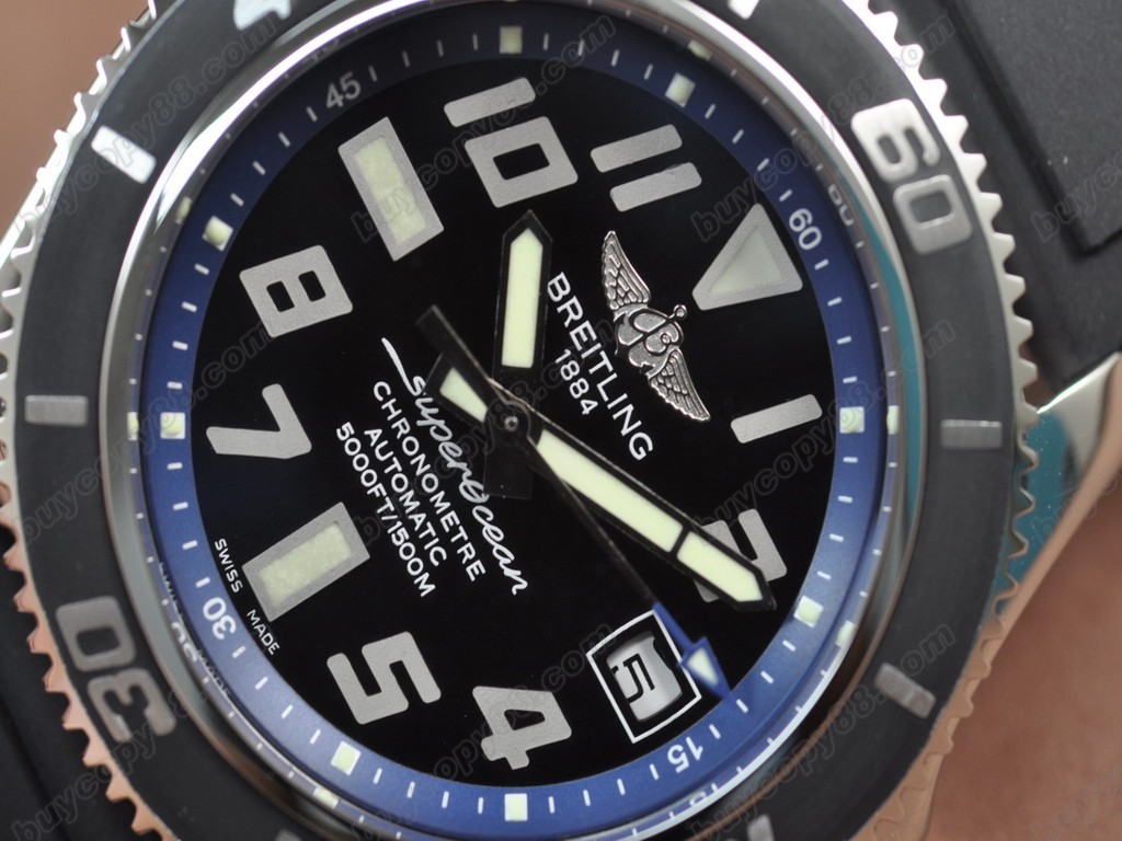 百年靈【男性用】SuperOcean 42mm SS/RU Blue Ultimate Edition A-2824 自動機芯搭載12