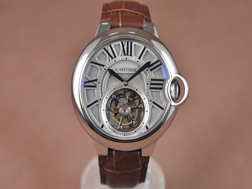 卡地亞【男性用】 Ballon de Cartier Tourbillon Asian Manual 手上鏈搭載9