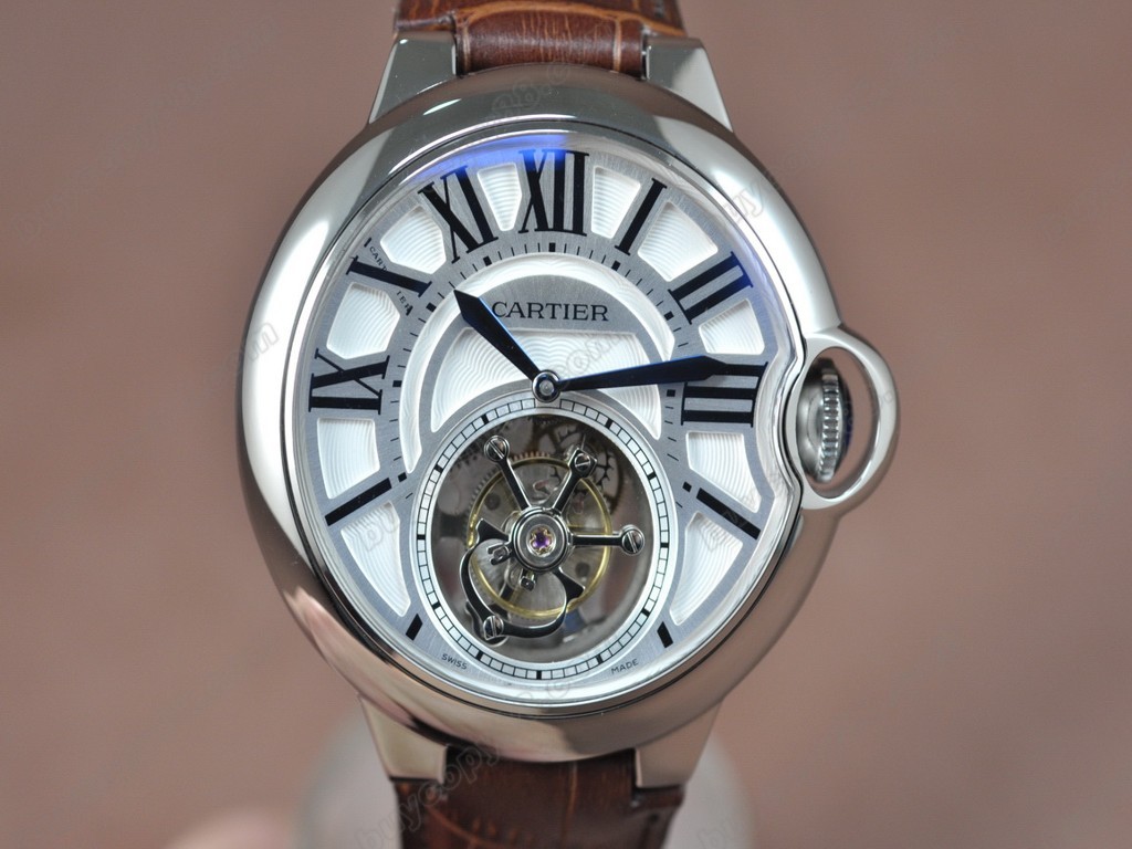 卡地亞【男性用】Ballon de Cartier Tourbillon Asian Manual 手上鏈搭載6