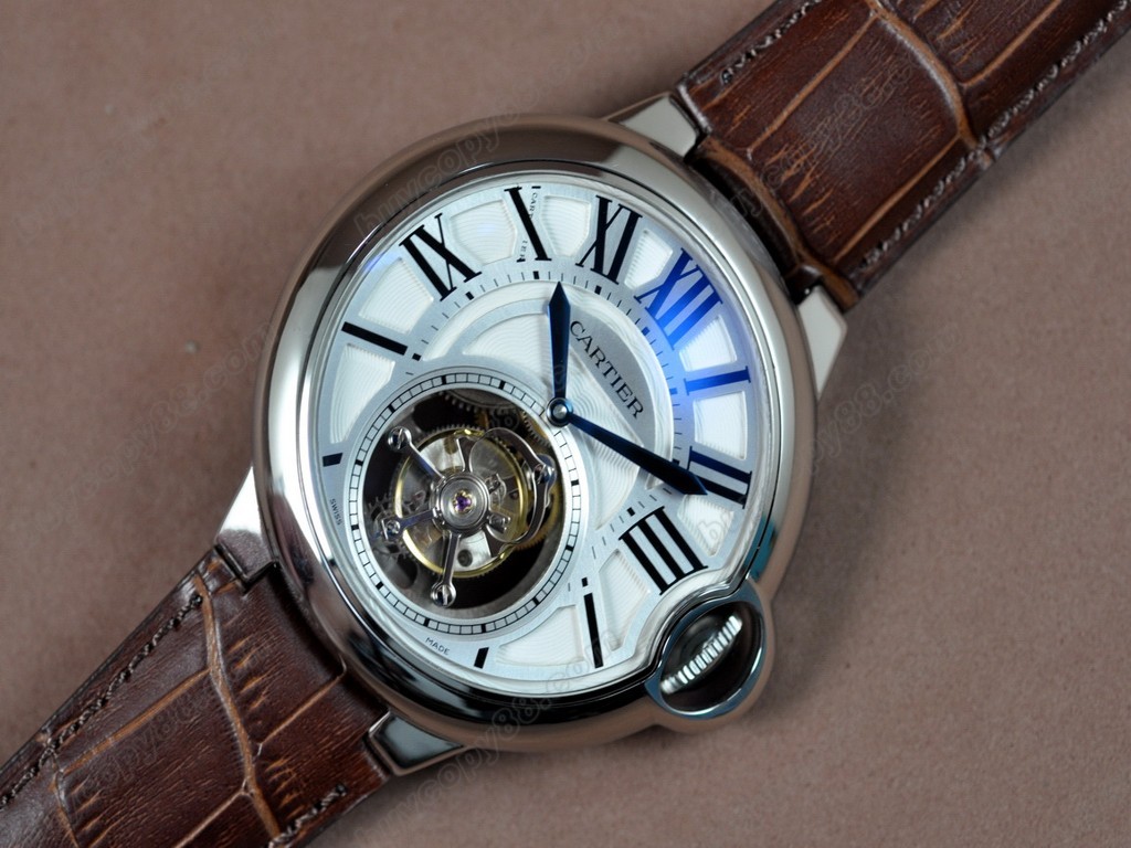 卡地亞【男性用】Ballon de Cartier Tourbillon Asian Manual 手上鏈搭載4