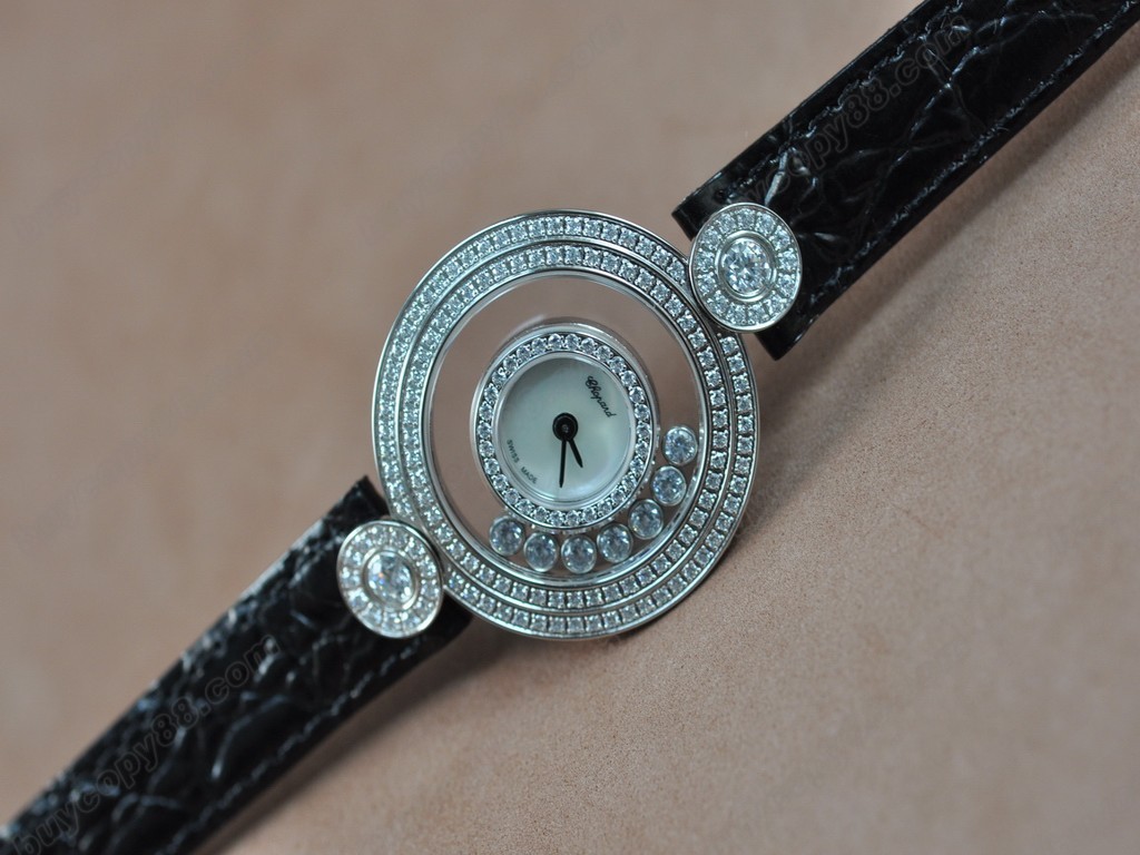 蕭邦錶【女性用】Happy Diamonds Ladies SS Case White Dial Swiss 石英機芯搭載3