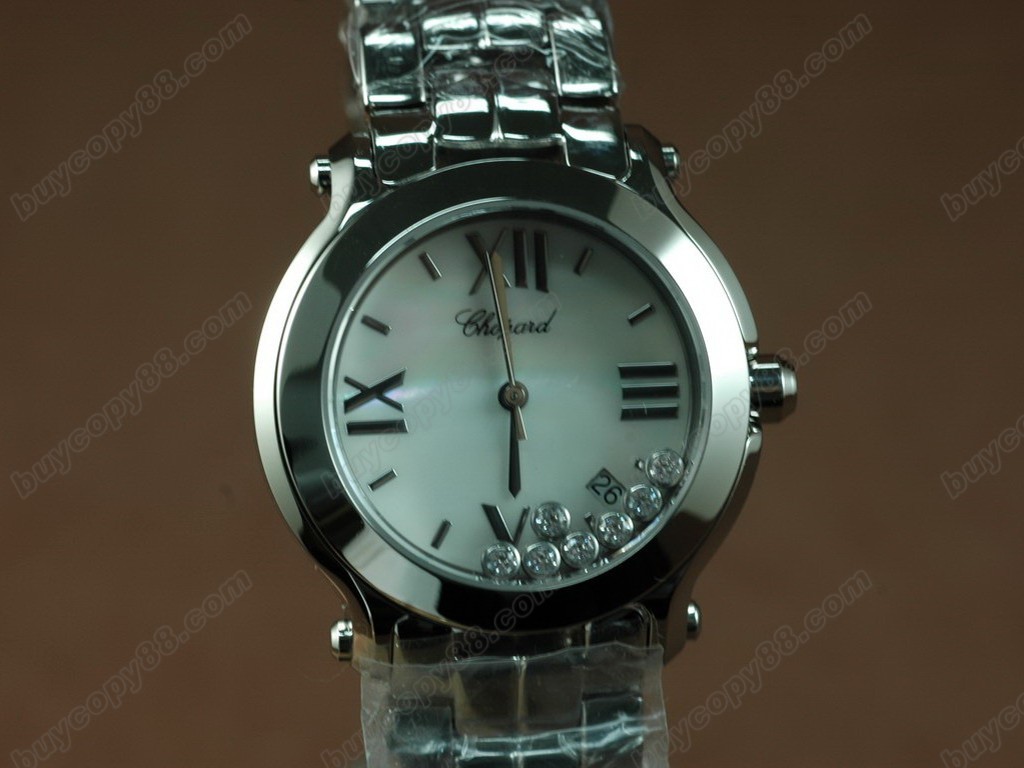 蕭邦錶【女性用】 Happy Sport Ladies SS Case White Dial Swiss石英機芯搭載6