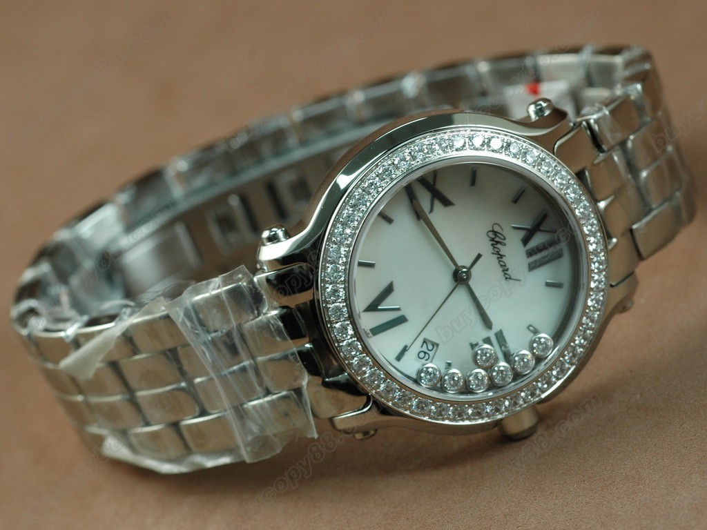 蕭邦錶【女性用】 Happy Sport Ladies SS Case White Dial Swiss石英機芯搭載3