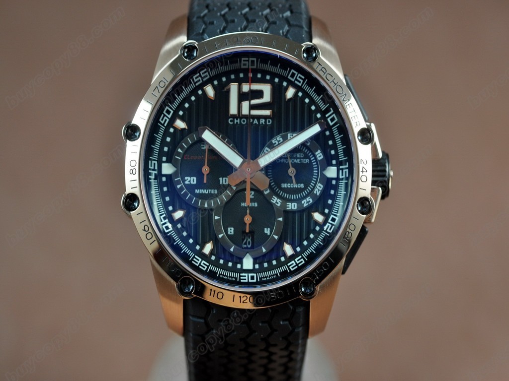 蕭邦錶【男性用】Classic Racing Chrono RG/RU Blk A-7750自動機芯搭載5