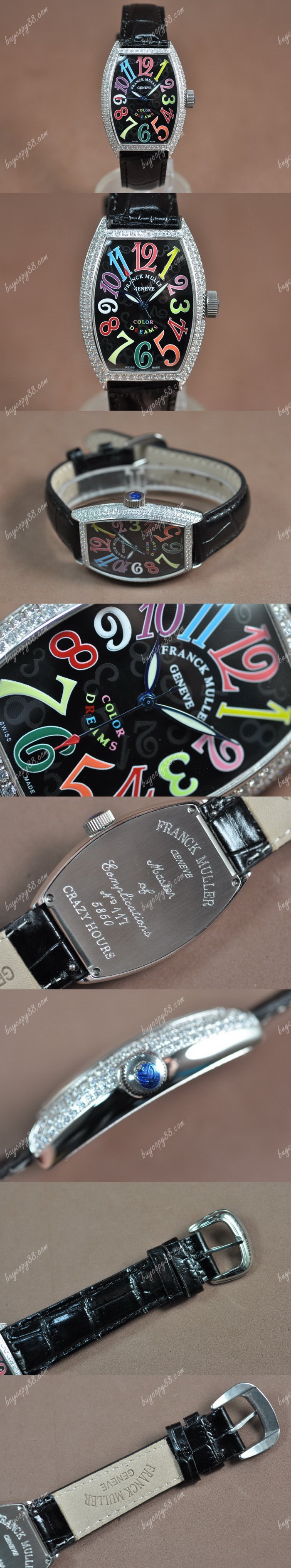  法蘭克慕勒Franck Muller Casablanca SS/LE/Diam Black Asian 2813自動機芯搭載0