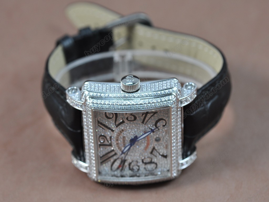 法蘭克穆勒【男性用】 Conquistador Ladies SS/LE Diam Bezel and Dial Swiss 石英機芯搭載6