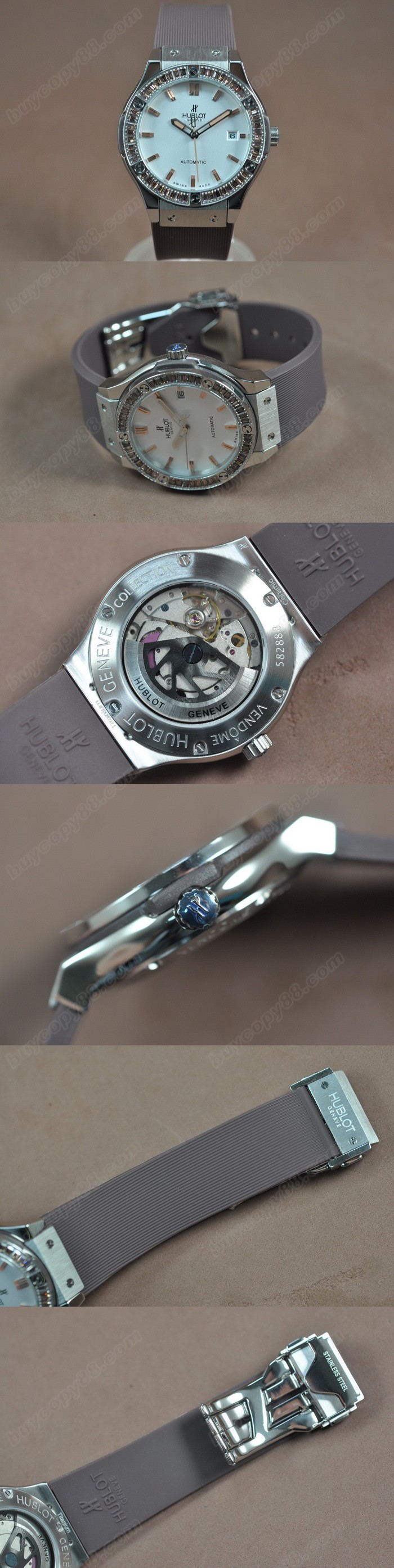 御博 Hublot Big Bang 40mm SS/RU/Diam Asian 2813 自動機芯搭載0