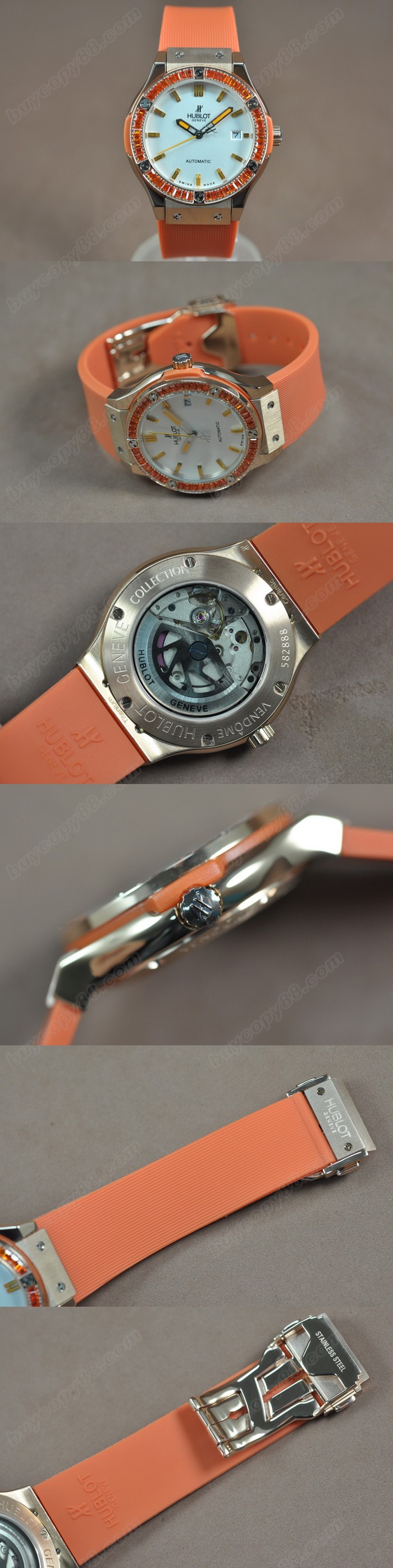 御博 Hublot Big Bang 40mm SS/RU/Diam Asian 2813 自動機芯搭載0