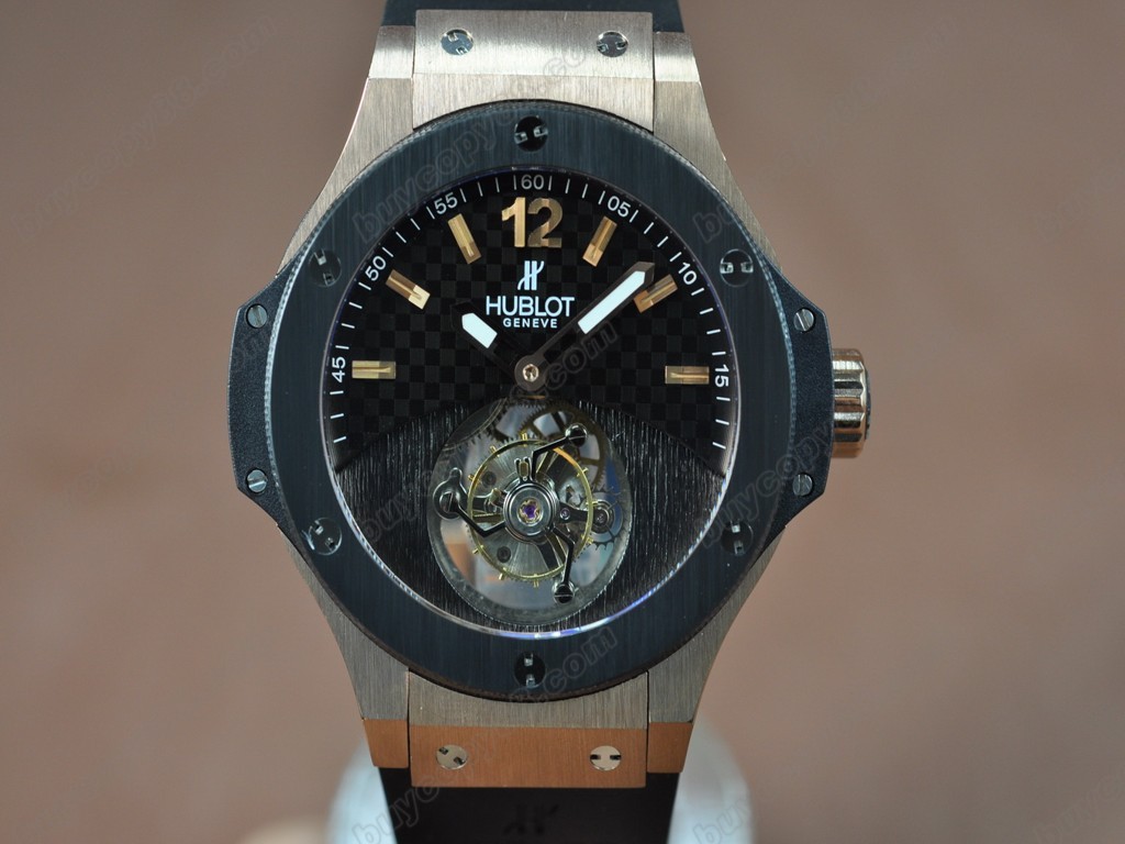 御博 【男性用】Aero Band 44mm RU/RG/PVD Tourbillon Asian Manual 手上鏈搭載1