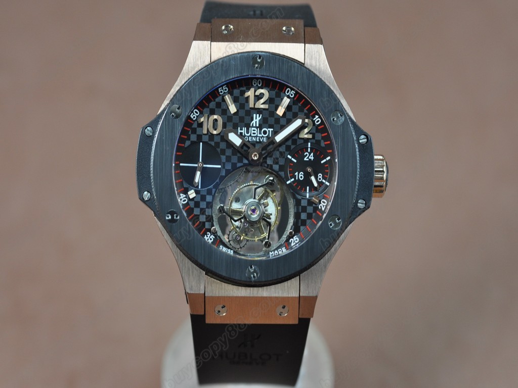 御博 【男性用】Aero Band 44mm RU/RG/PVD Tourbillon Asian Manual 手上鏈搭載0