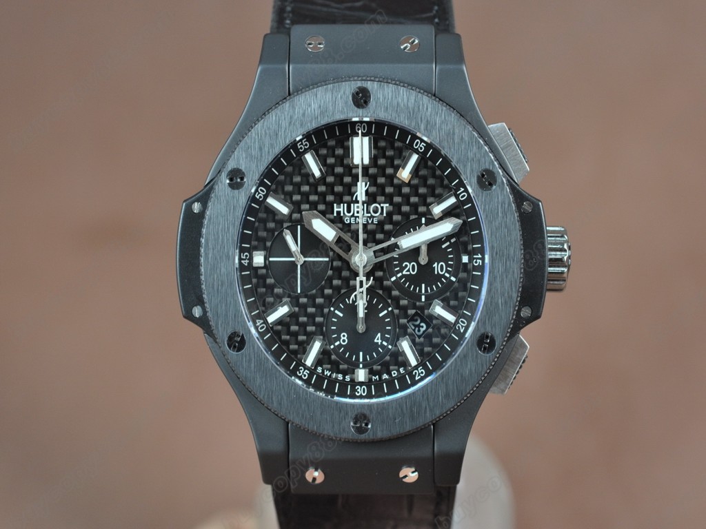 御博 【男性用】Big Bang 44mm All Black Full Ceramic Carbon dial A-7750  自動機芯搭載0