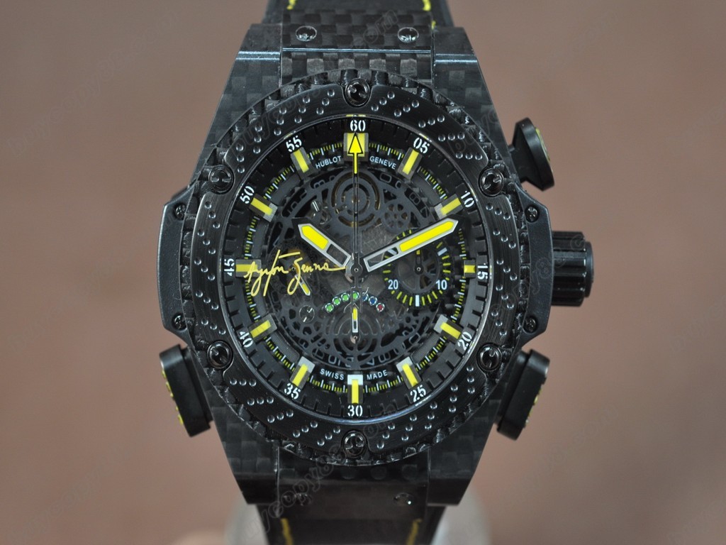 御博 【男性用】 Big Bang King Power F1 Limited Carbon case Black A-7750 自動機芯搭載．振頻每小時 28,800 次0