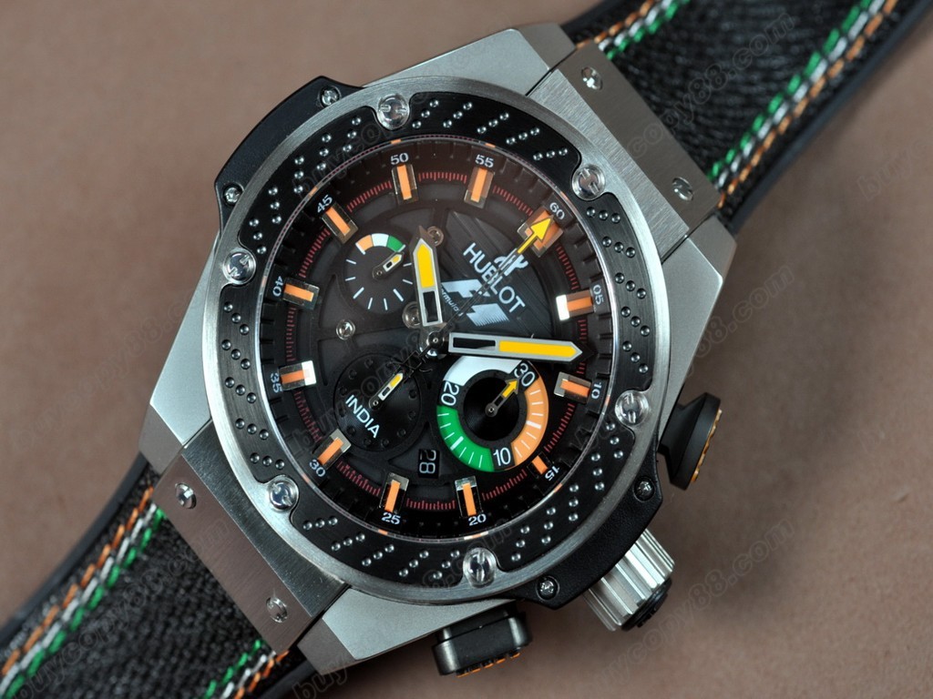 御博 【男性用】Big Bang King Power F1 SS/LE Black dial A-7750 自動機芯搭載2