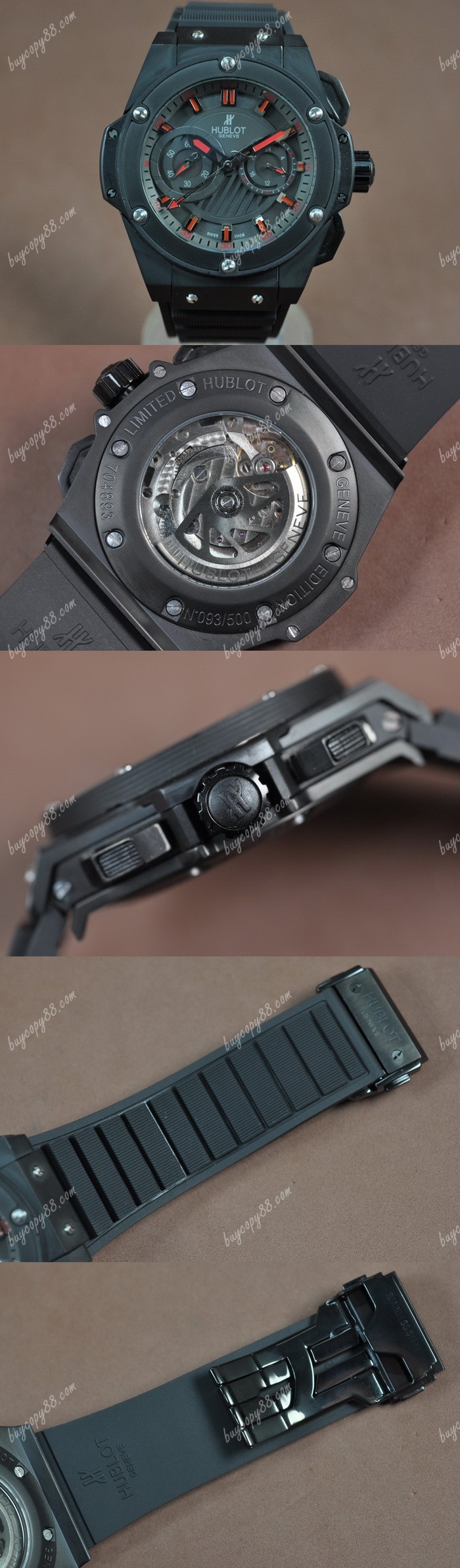  御博Hublot Big Bang King Power F1 PVD/RU Black dial Asia自動機芯搭載0