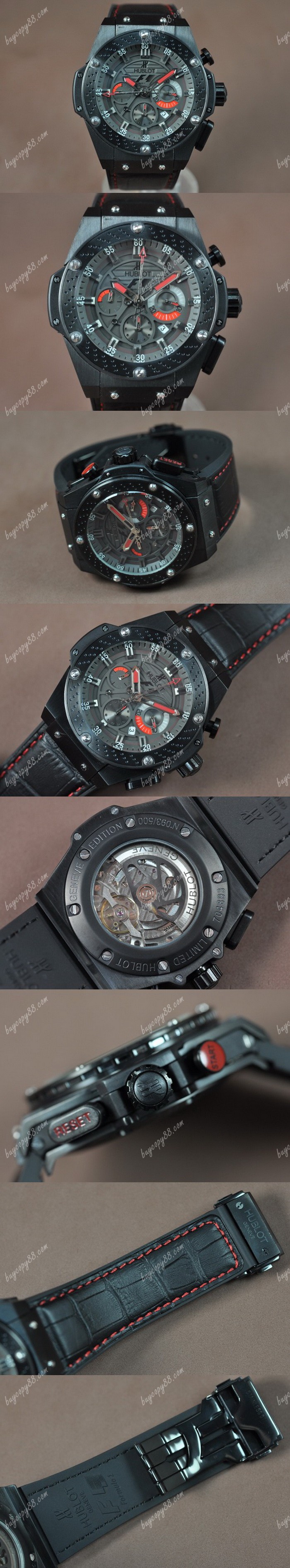  御博Hublot Big Bang King Power F1 PVD/LE Black dial Asia自動機芯搭載0